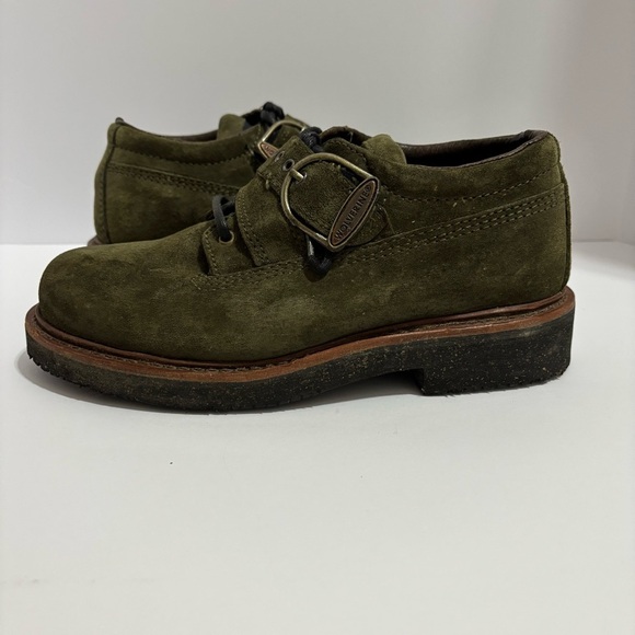 Women’s Wolverine Olive Suede Steel Toe Shoes Size 6 main image 6